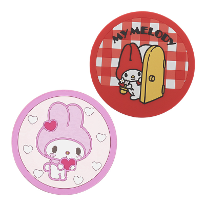 Customized pvc cartoon coasters for home use anti-slip and heat-insulating coasters