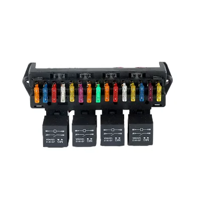 New Listing 15-Way Heavy Duty DC 32V Automotive Fuse Box Relay Sockets Block Holder with Center Control