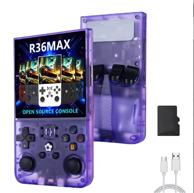 New Arrival R36 MAX PRO 4.0 Inch Screen Portable Handheld Game Player Video Game Console Dual Hall Joystick Wi-Fi Android System