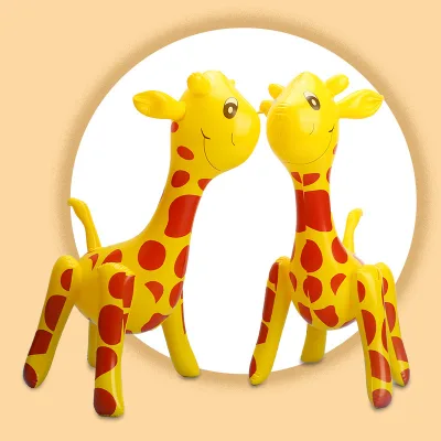 PVC Inflatable Giraffe Balloon Toy Unisex 8-13 Years Wholesale Forest Animal Toys
