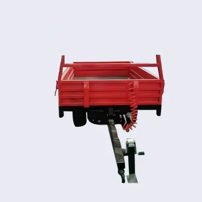 3 Ton Capacity Agricultural Trailer Sturdy Durable Tractor Towed Transport Trailer for Farm Grain Fertilizer Transportation Long