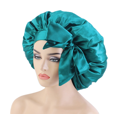 Factory Wholesale Fashion Washable Satin Bandage Bonnet Extra Large Bonnet With Custom Logo Women Sleeping Bonnets//