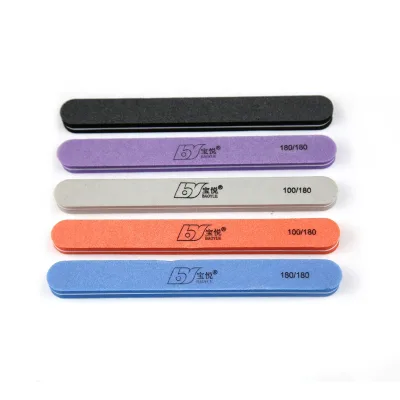 Free Sample Factory Price 12 mm Thikc Nail Care 100/180 Sand Sponge Shiny Nail File Buffer