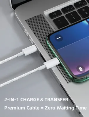 PD 100W 5V Nylon Braided Type C to Type C Fast Charging Cable for Mobile Phone Guangdong Factory Direct Sales