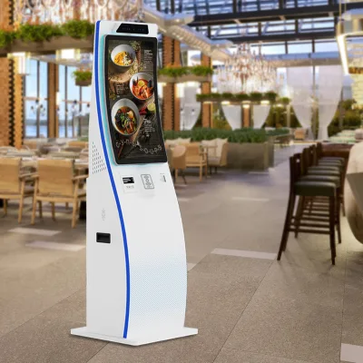 Custom Cabinet Kiosk Function 23.6/32'' Full hd Curved Touch Display Self Pay Machine Self Service Order Payment Kiosk