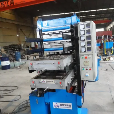 50T Dog Bone Rubber Brick Pressing Machine, Interlocking Rubber Pad Hot Press Machine with Electric Heating