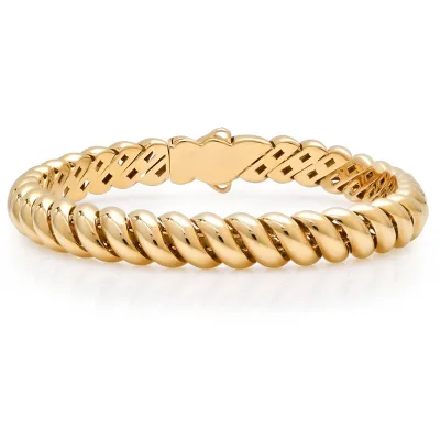 Gemnel New Custom Logo High Quality Brass Fantastic Women Gold Plated San Marco Gold Bangle