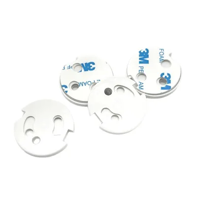 Children's Electric Shock Proof Socket Protective Cover Plastic ABS EU Childproof Easy Installation White