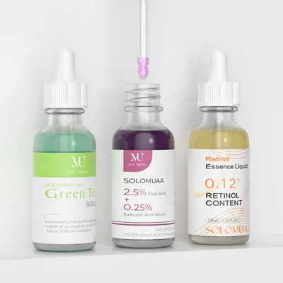 30ml Private Label Facial Skin Care Serum Set -Brightening Firming Hydrating Dry Face Vitamin C Retinol and Hyaluronic Acid