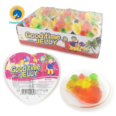 Chinese Supplier Halal Good Time Heart Jelly and Rose Shape Jelly