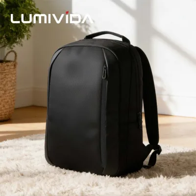 18L Water Resistant Laptop Backpack Multi Compartment Travel Business Bag with Luggage Strap Carry Backpack Fits 15.6" Laptops