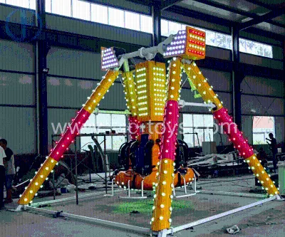 Compact Mini Pendulum Swing Amusement Ride Colorful LED for Kids & Adults Playground