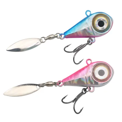 New 20g Metal Vib Lure With Led Light Fish Eyes Fishing Jig