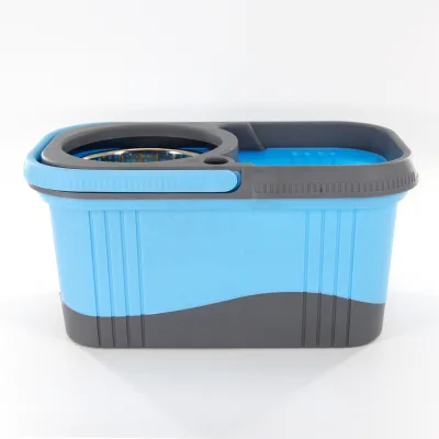 360 Degree Spinning Telescopic Microfiber Mop Portable Plastic Steel Bucket Free-Handed Magic Mop Head for Household Cleaning