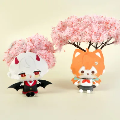 Wholesale Eco-Friendly Cotton Street Stall Promotional Plush Pendant Super Soft Cute Cartoon Animal Hanging Dolls Keychains