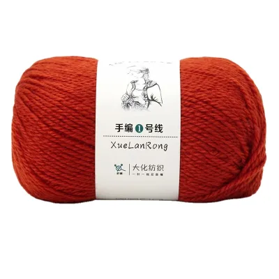 Wholesale Hand Knitted Multi Strands Baby Coat Scarf Sweater Line 100% Dyeing Taper Wool Acrylic Yarn