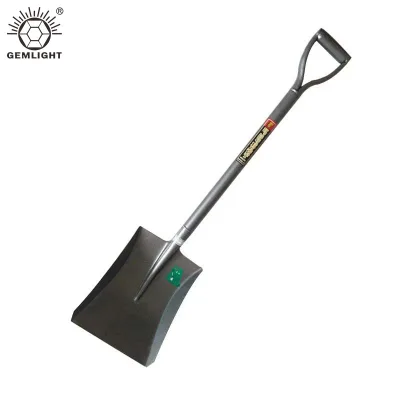Professional Garden Shovel Square Mouth Digging Spade with D Handle Carbon Steel Farm Yard Tool for Landscaping Snow Removal