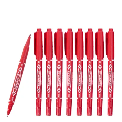 Paintyou Factory Sale Oil BaseInk Permanent MarkerPen Double-headed Liner Student Stationery Brush Fineliner Brush ArtMarker