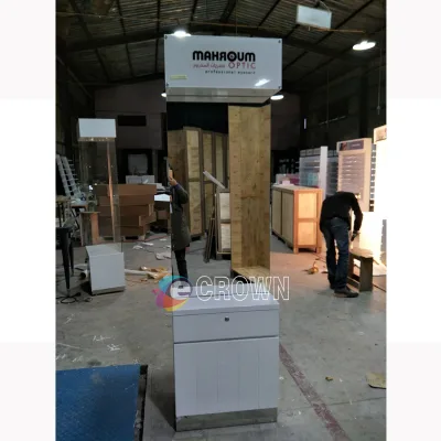 Customized Heavyweight Luxury Eyewear Sunglass Shop Store Ocular Mall Cabinet Blockishowcase Kiosk OEM