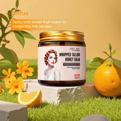 Beef Tallow Balm Skincare Balm Grass Fed Beef Tallow Body Face Moisturizer Whipped Tallow Balm for Face