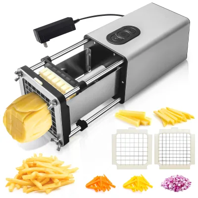 OEM Automatic Stainless Steel Heavy Duty French Fry Cutter for Potato Carrot Onion Cucumber Small Catering Shops