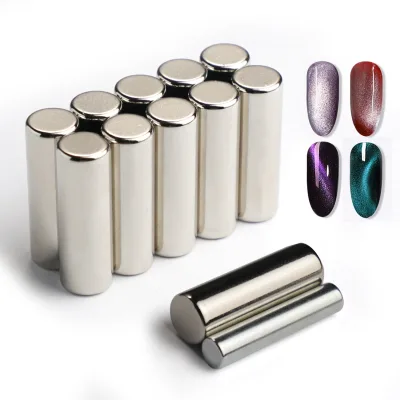 Strong Neodymium Magnet Nail Double-Head Lightning UV Art Tools Stick for Cats Eye Gel Block Shape Permanent Type Welding