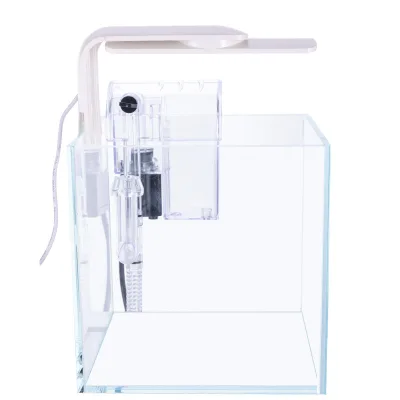 Fish tank Small Fish tank Ecological Aquatic Plant Office Desktop ultra White Fish tank