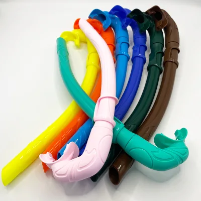 Hard Tube Freediving Silicone Snorkel Diving Breath Tube Wet Snorkel