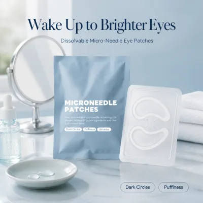 Private Label Micro Soluble Under Eye Patches Moisturizing Brightening Anti Wrinkle Eye Mask Bulk Wholesale for Beauty Brand