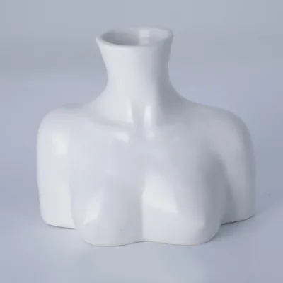 Human Body Vase Ornaments Creative Home Decor Nordic Ceramic Vases for Room Decoration