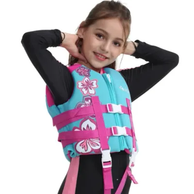 Custom Neoprene EPE Foam Kids Children Girls Boys Watersports Safety Device Swimming Floatation Vest Life Jacket