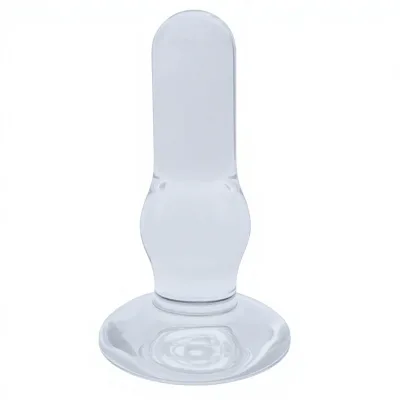 YFSJ Borosilicate Glass Anal Prostate SPOT Massager Sex Toy Medicine Hammer Model for Women Men (Transparent 129x41.5mm 254.5g)
