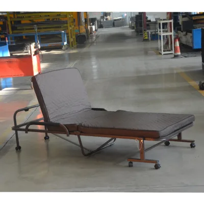 Office Steel Folding Bed Single Portable Nursery School Lunch Break Bed Cabinet Hospital Escort Bed