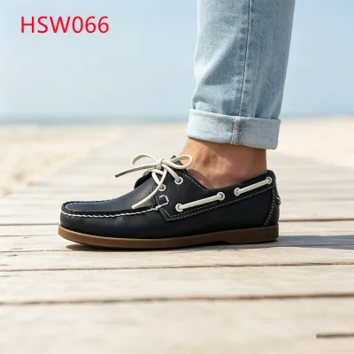 LXG,casual Settings Wide Toe Box Lace-up Hua Singh Boat Shoes Cruise Vacation Polished Appearance Dark Blue Moccasin ShoesHSW066