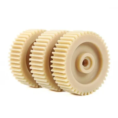 Plastic CNC Machining Milling Turning Parts Plastic Fabrication Service Nylon UHMW-PE Plastic Gear for Conveyor System