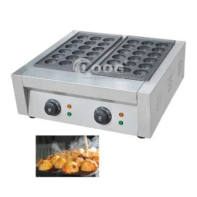 Non Stick Takoyaki Maker Commercial Octopus Balls Grill Chibi Maruko Machine Electric Takoyaki Pan for Sale