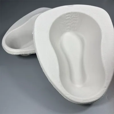 BonitoPak Paper Pulp Hospital Medical Supplies Disposable Bedpan 100% Biodegradable Bed Pan for Men Women