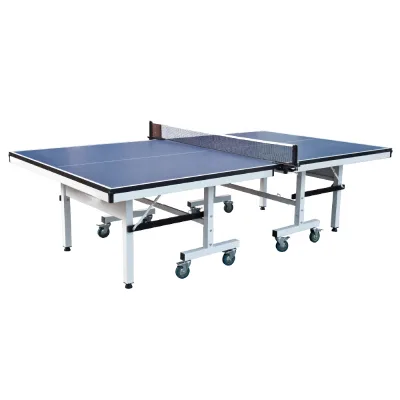 Standard Metal Folding Durability Semi-assembled Table Tennis Table with Brake Casters