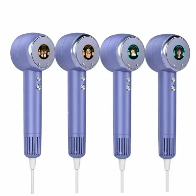 New Haartrockner Seche Cheveux Professional Salon Ionic Pet Grooming Child Safe LCD Animated Screen Fast Drying Hair Blow Dryer