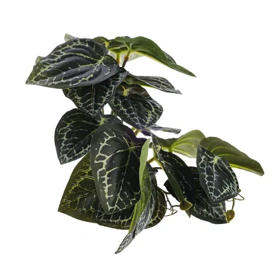 Climbing Pet Box Durable Plastic Simulation Plant Crawler Snake Lizard Turtle Landscape Decoration Green Plant Ornament
