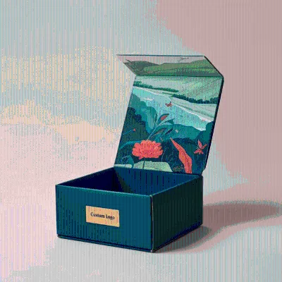 Custom Magnet Closure Hard Paerboard Gift Boxes Recyclable Green Magnetic Rigid Folding Packaging Boxes With Logo