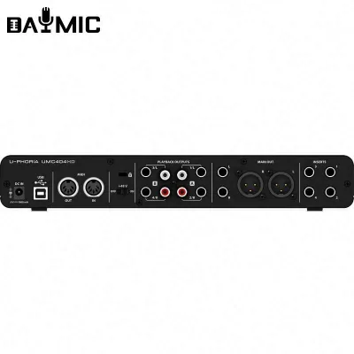 Wholesale Popular 4 in 4 Out Sound Cards Audio Interface 4 in 4 Usb PC Sound Card Board Sound Card Music Studio Use