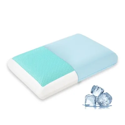Modern Customizable Bedding Memory Foam Pillow Cooling Gel Ergonomic Deep Sleep Neck Support Removable Cover 100% Polyester