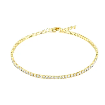 Hot Sale Fashion Tennis Bracelet 1.5mm 2mm 2.5mm 3mm 4mm Cz Chains Tennis Bracelet Jewelry