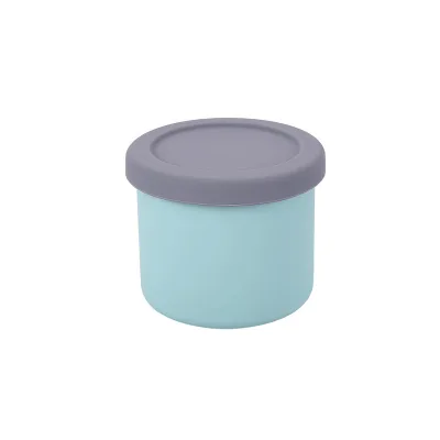 Round Silicone Portable Box Food Grade Microwave Heating Lunch Box Household Refrigerator sealed Silicone Fresh-keeping Box