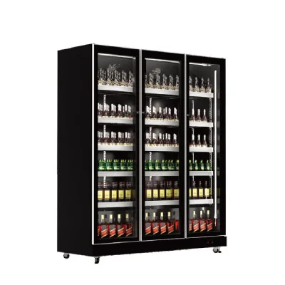 Commercial Display Milk Beer Storage Cabinet Refrigerated Display Commercial Refrigerator Freezer