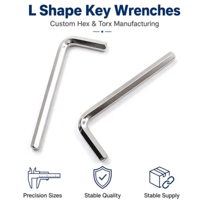 Compact L Shape Stainless Wrench Set Precision Tool Metric T1.5 T2 T2.5 T3 T4 T5 T6 Durable Machining Hex Key
