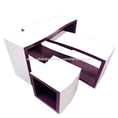 Custom wooden clothing display rack nest of tables shop fittings store display for clothing stores, shop furniture