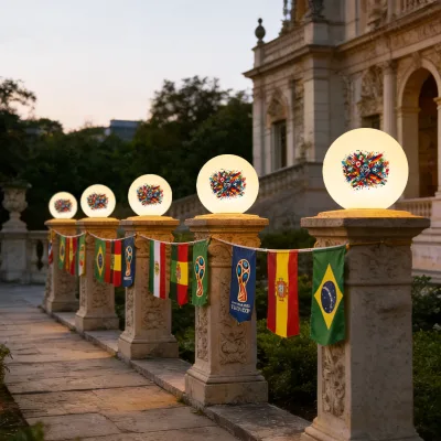 Ball Pillar Light Led Magic Ball Light Customized Luminous Ball Lamps for Outdoor Party and bar Marketing Football