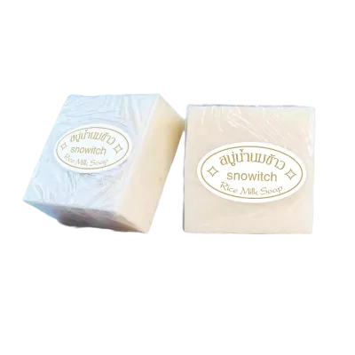 Handmade Thai Rice Soap Cross-Border Essential Oil Infused Solid Bath Face Wash Daily Use for Clean & Refreshed Skin for Hotels
